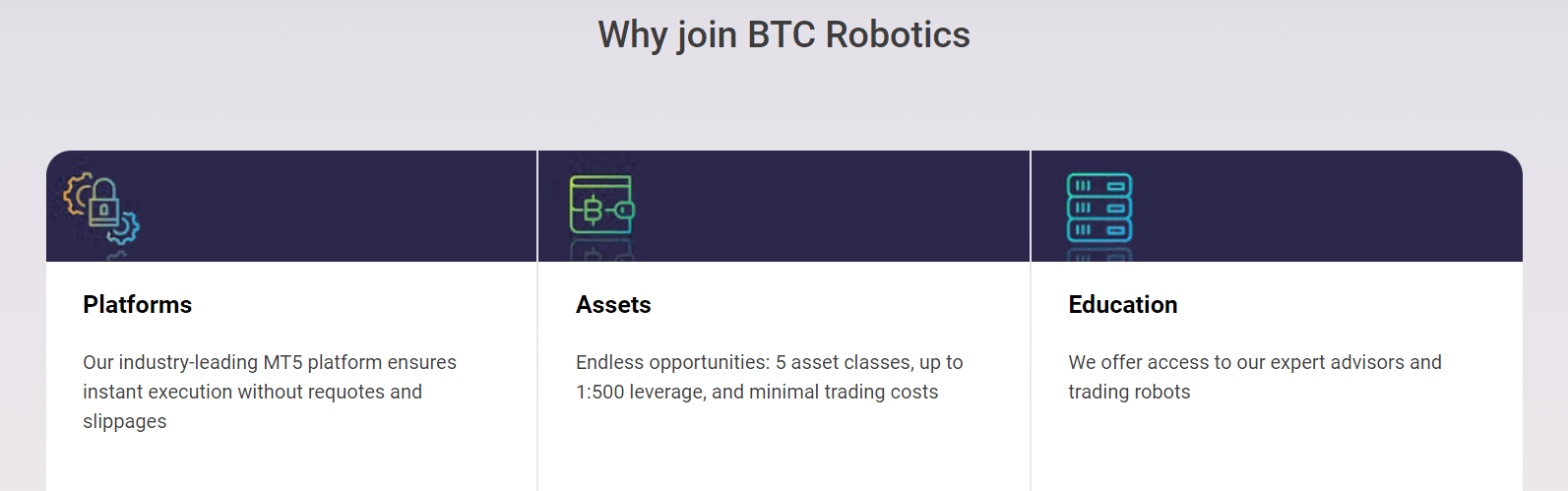 btc robotics торговые условия 