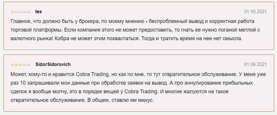 Cobra Trading: стоит ли начинать здесь торговлю?